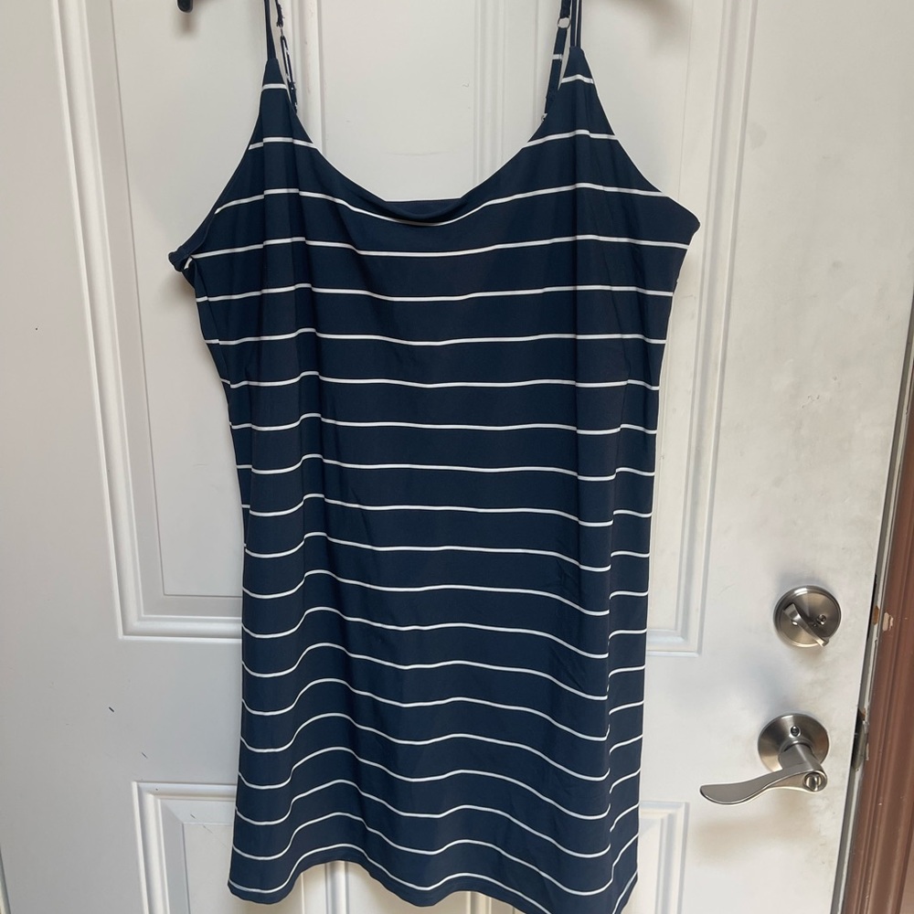 Abercrombie & Fitch Blue and White Striped Traveler Dress